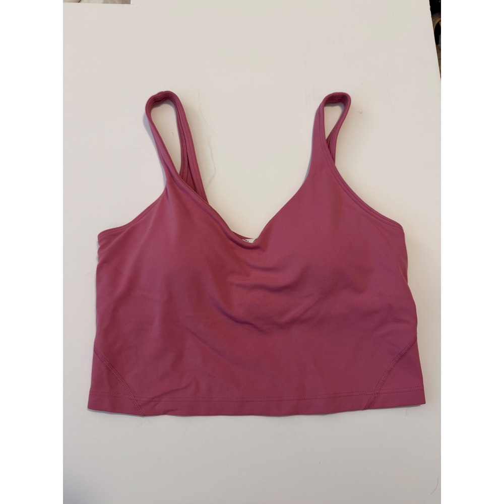 Lululemon Align Tank Top Pink Nulu Yoga Crop‎ Bra Size 6